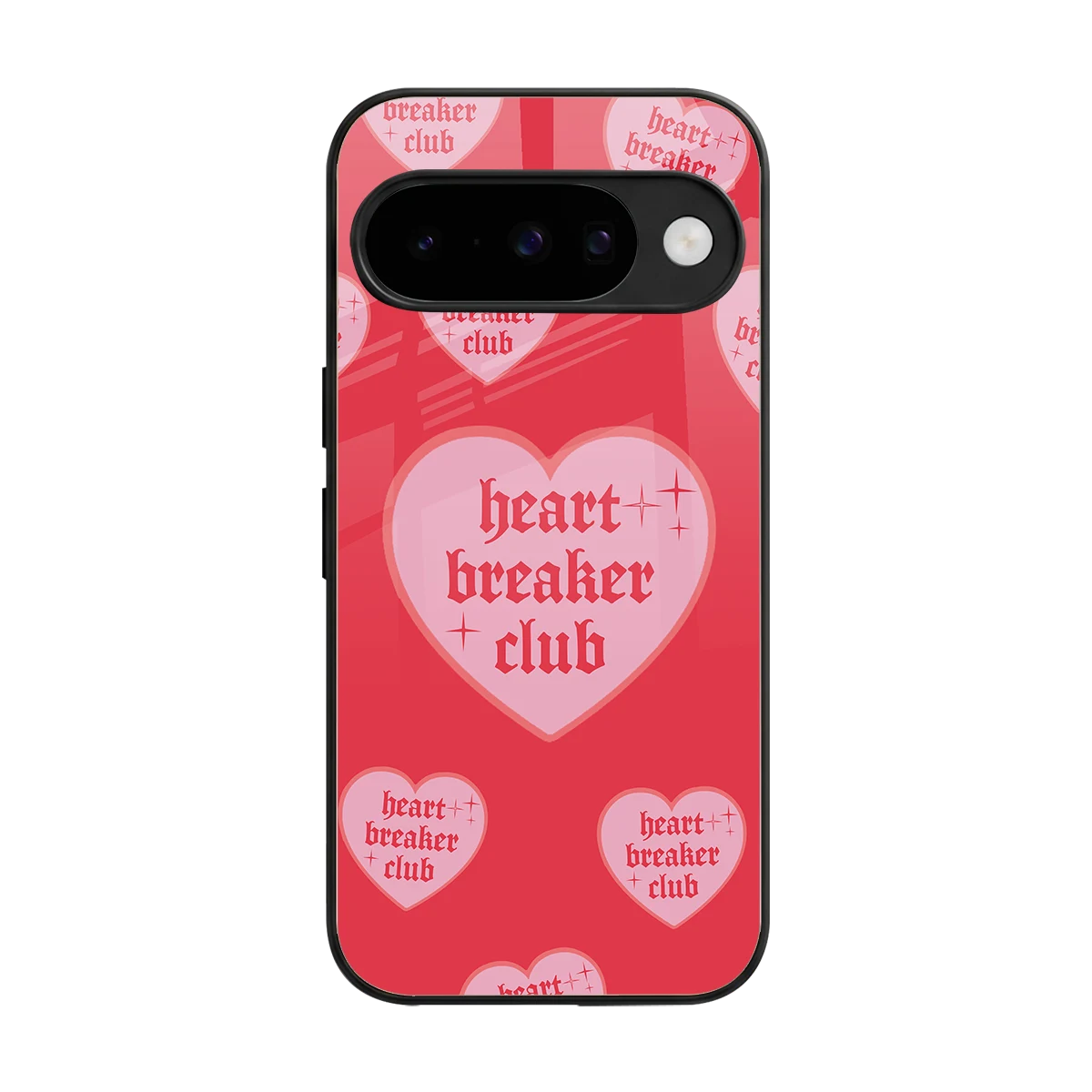Heart Breaker Club back phone cover | glass case for google pixel 10