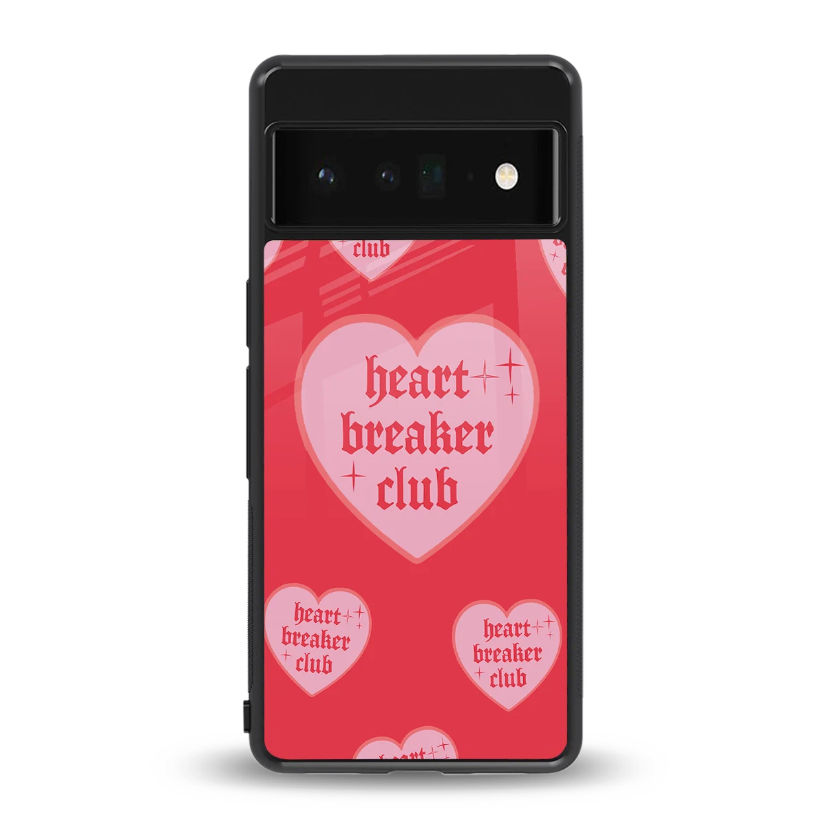 Heart Breaker Club back phone cover | glass case for google pixel 6 pro