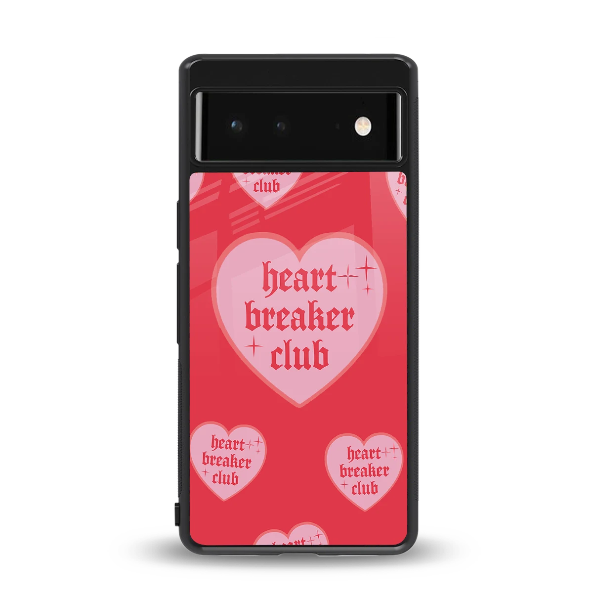 Heart Breaker Club back phone cover | glass case for google pixel 6a
