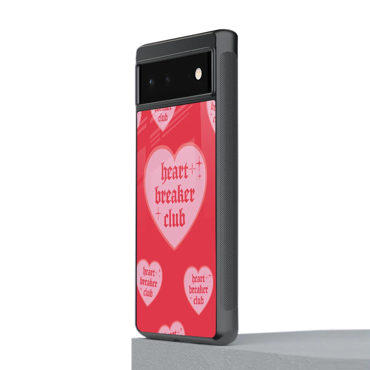 Heart Breaker Club stylish phone case for google pixel 6 | glossy glass and slim fit