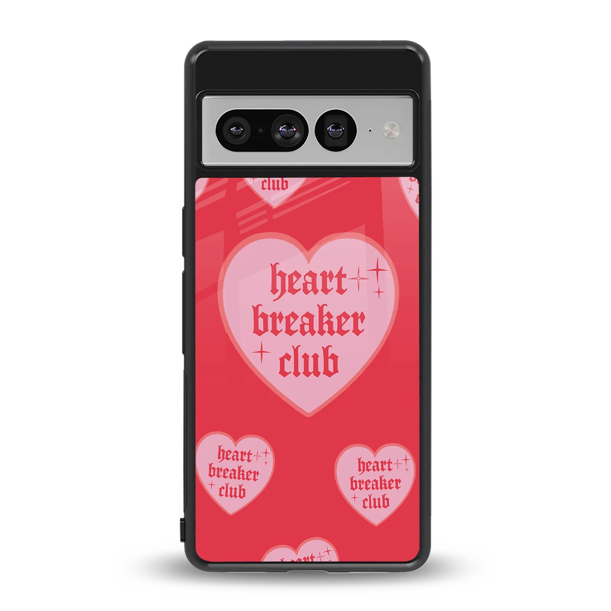 Heart Breaker Club back phone cover | glass case for google pixel 7 pro