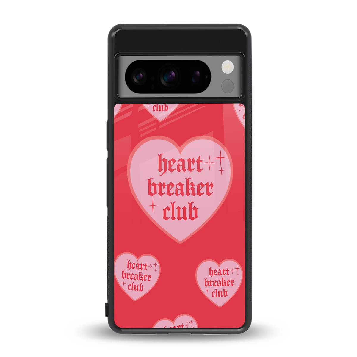 Heart Breaker Club back phone cover | glass case for google pixel 8 pro