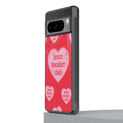 Heart Breaker Club stylish phone case for google pixel 8 pro | glossy glass and slim fit