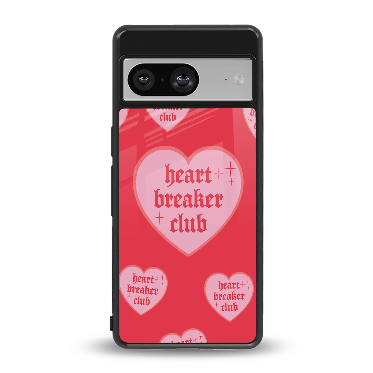 Heart Breaker Club back phone cover | glass case for google pixel 8