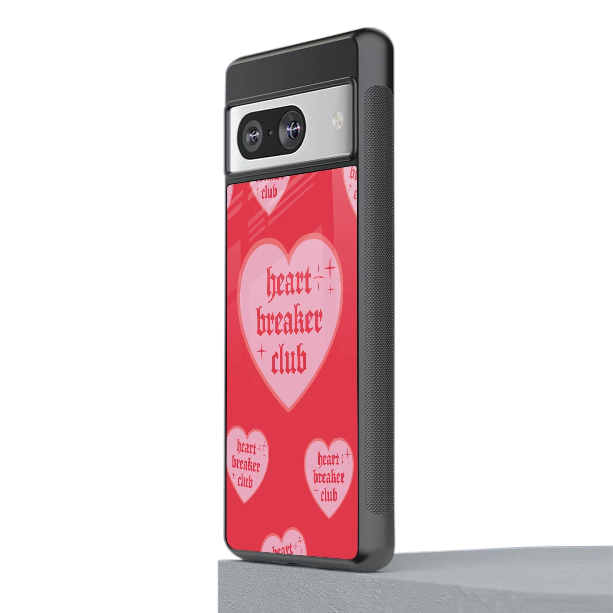 Heart Breaker Club stylish phone case for google pixel 8 | glossy glass and slim fit