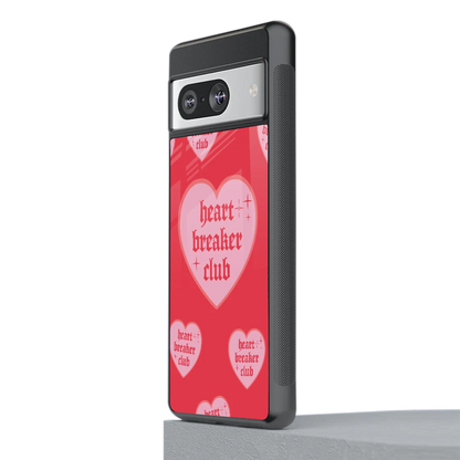 Heart Breaker Club stylish phone case for google pixel 8 | glossy glass and slim fit