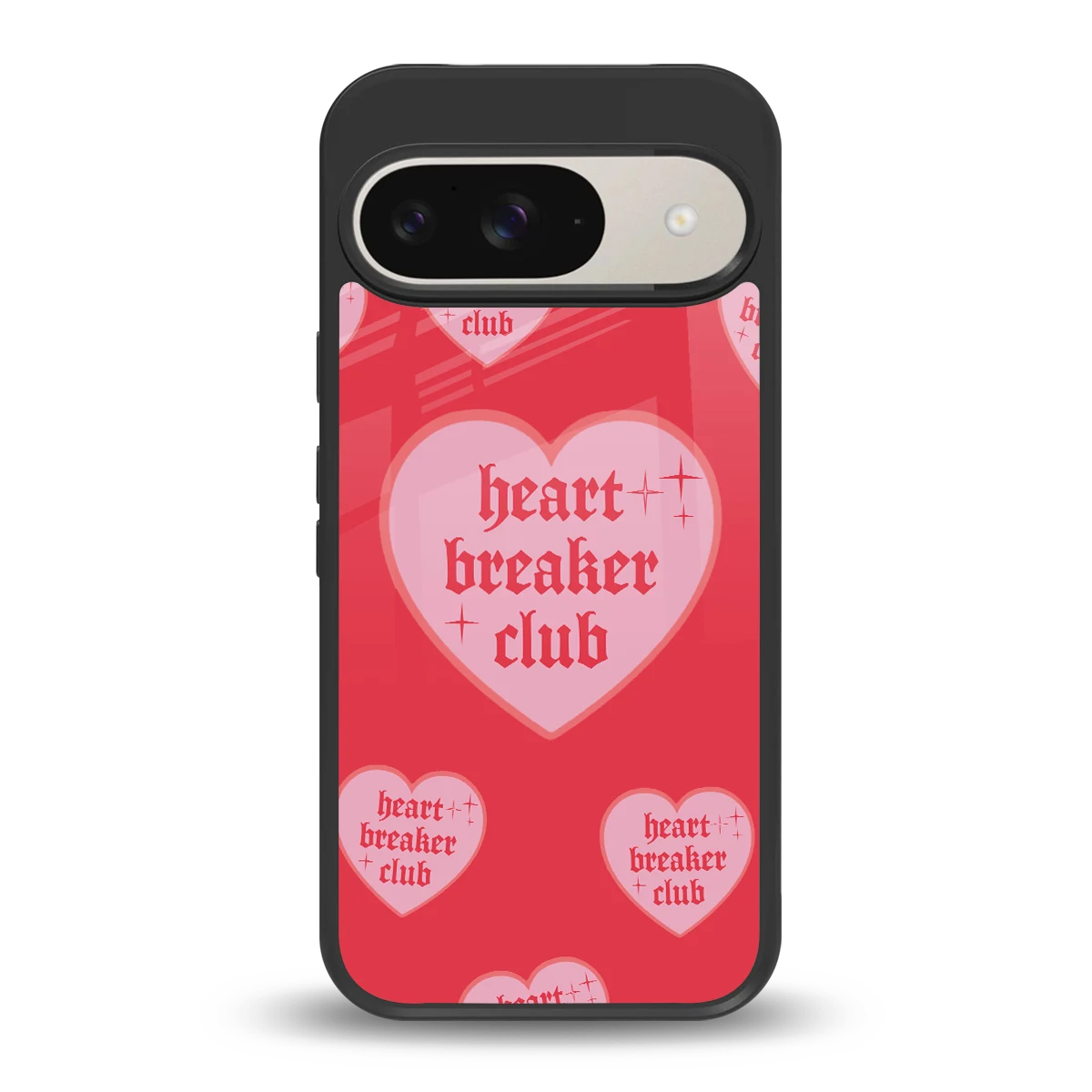 Heart Breaker Club back phone cover | glass case for google pixel 9
