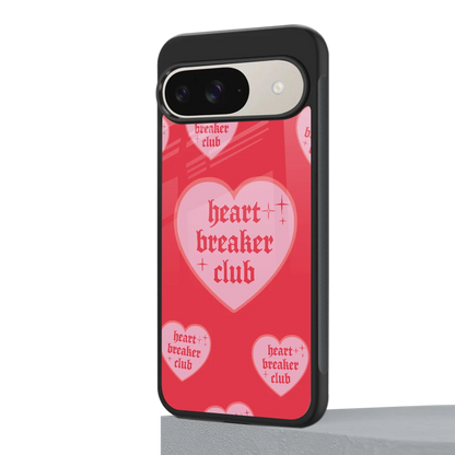 Heart Breaker Club google pixel 9 mobile cover | shockproof glass phone case