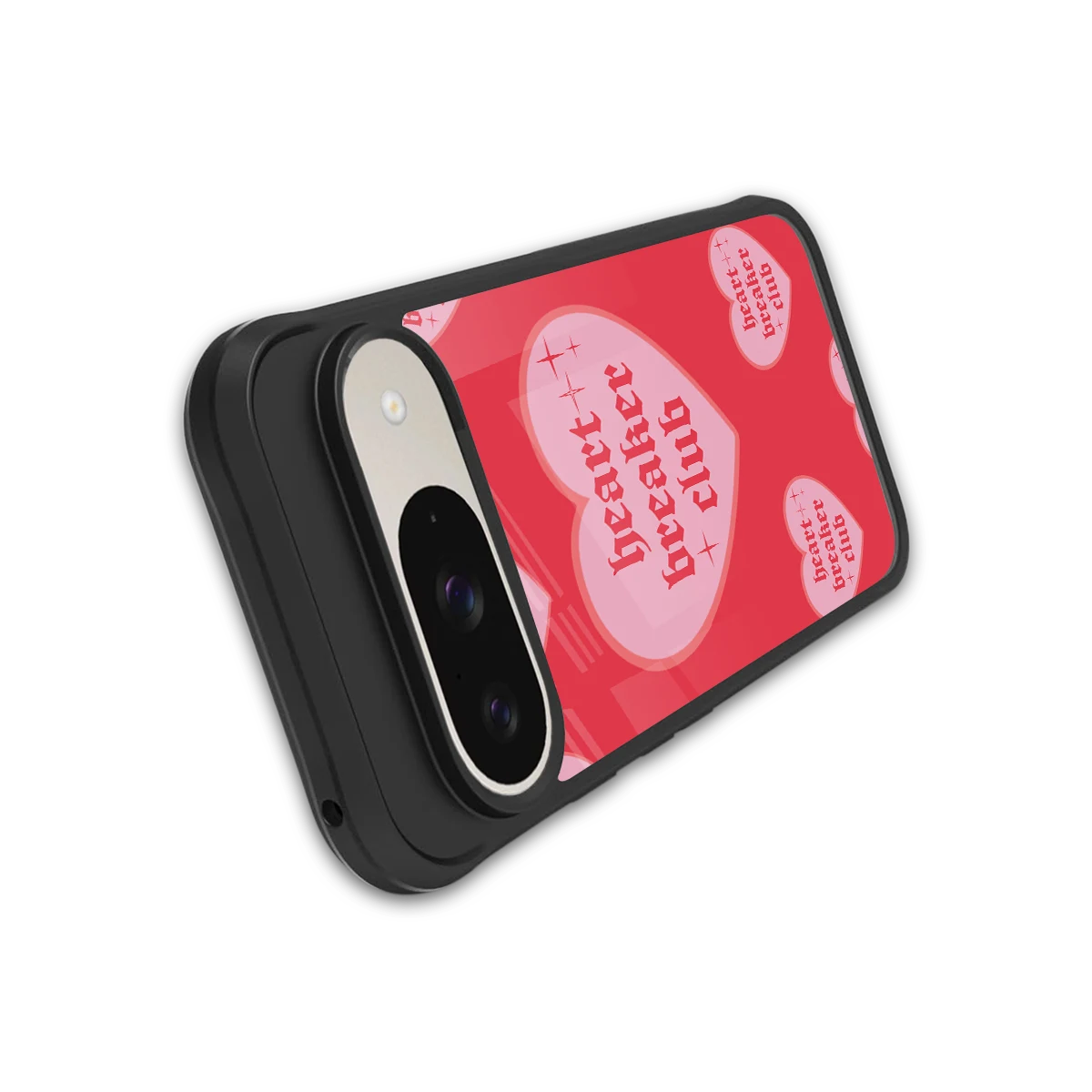 Heart Breaker Club stylish phone case for google pixel 9 | glossy glass and slim fit