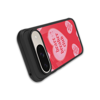 Heart Breaker Club stylish phone case for google pixel 9 | glossy glass and slim fit
