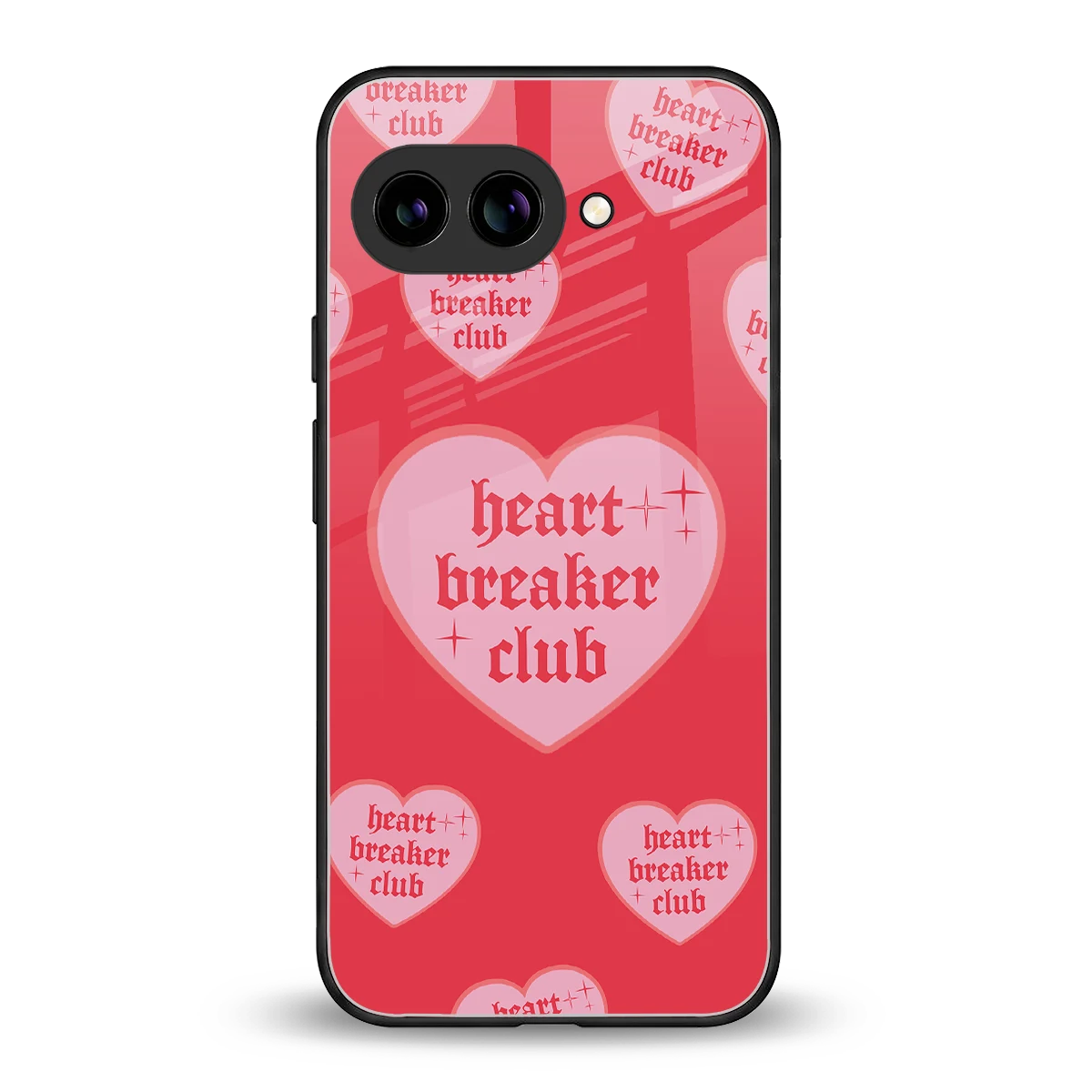 Heart Breaker Club back phone cover | glass case for google pixel 9a