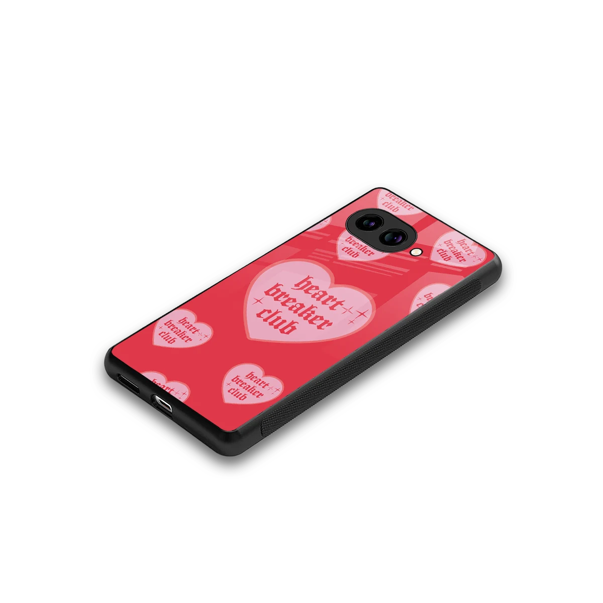Heart Breaker Club stylish phone case for google pixel 9a | glossy glass and slim fit