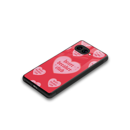 Heart Breaker Club stylish phone case for google pixel 9a | glossy glass and slim fit