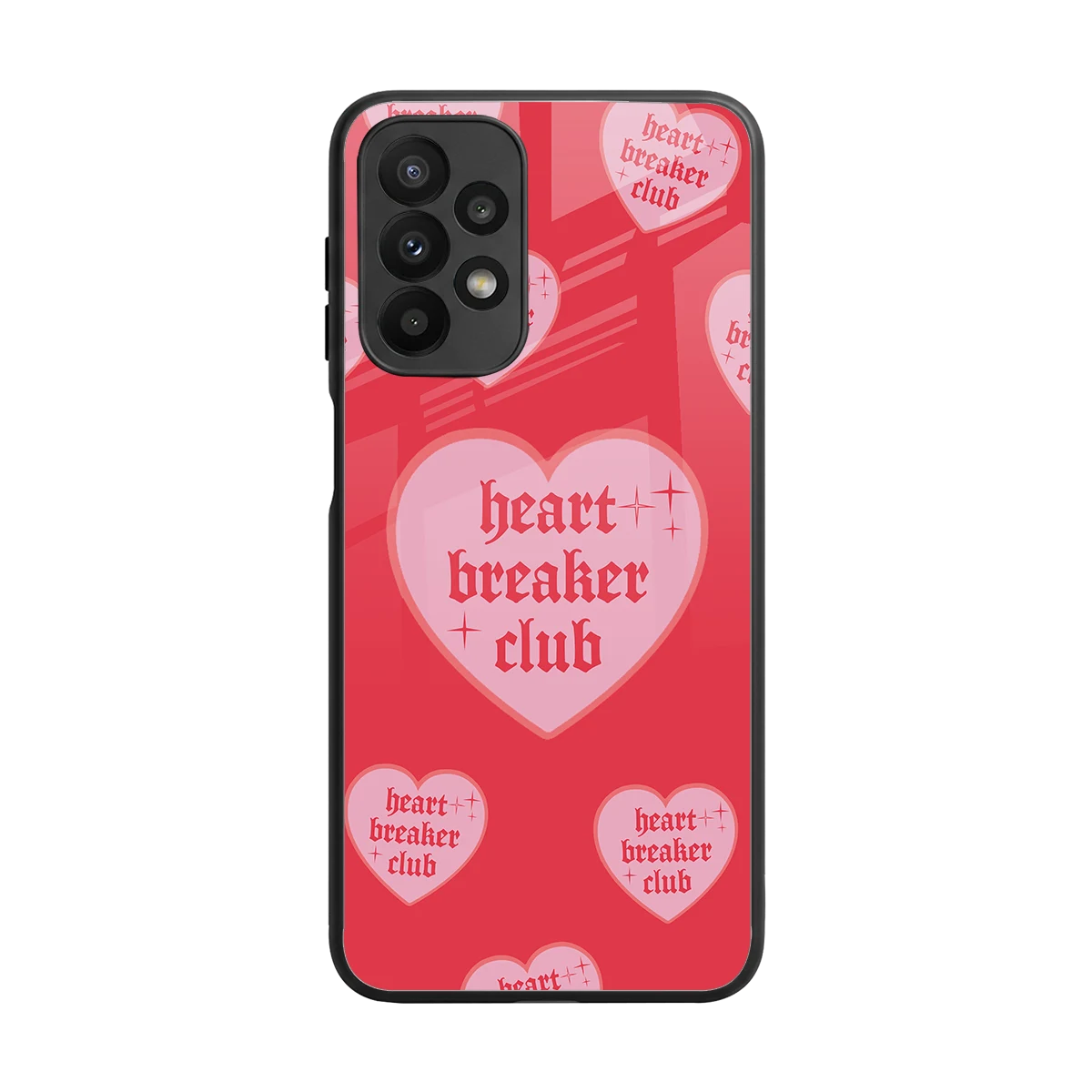 Heart Breaker Club back phone cover | glass case for samsung galaxy a23