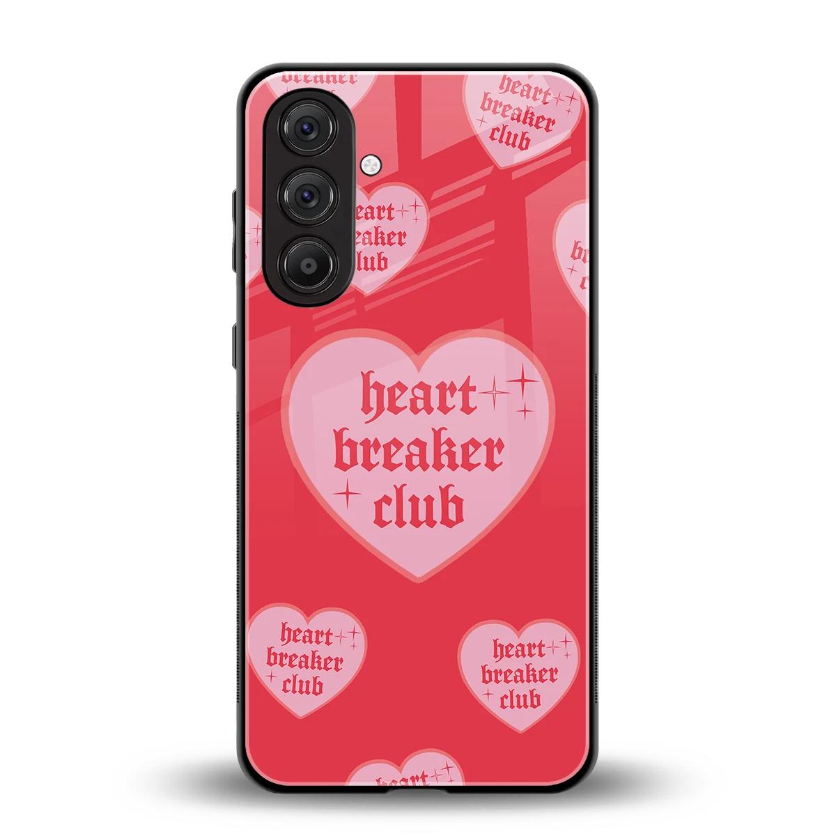 Heart Breaker Club back phone cover | glass case for samsung galaxy a55 5g