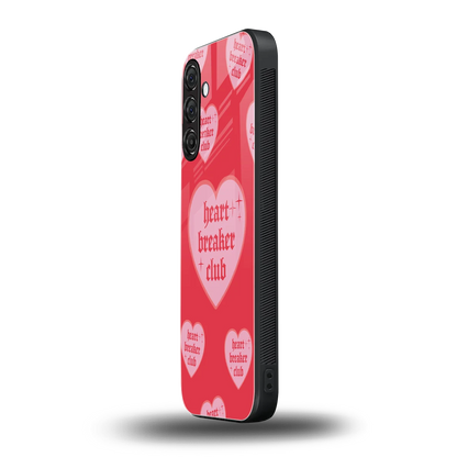Heart Breaker Club samsung galaxy a55 5g mobile cover | shockproof glass phone case
