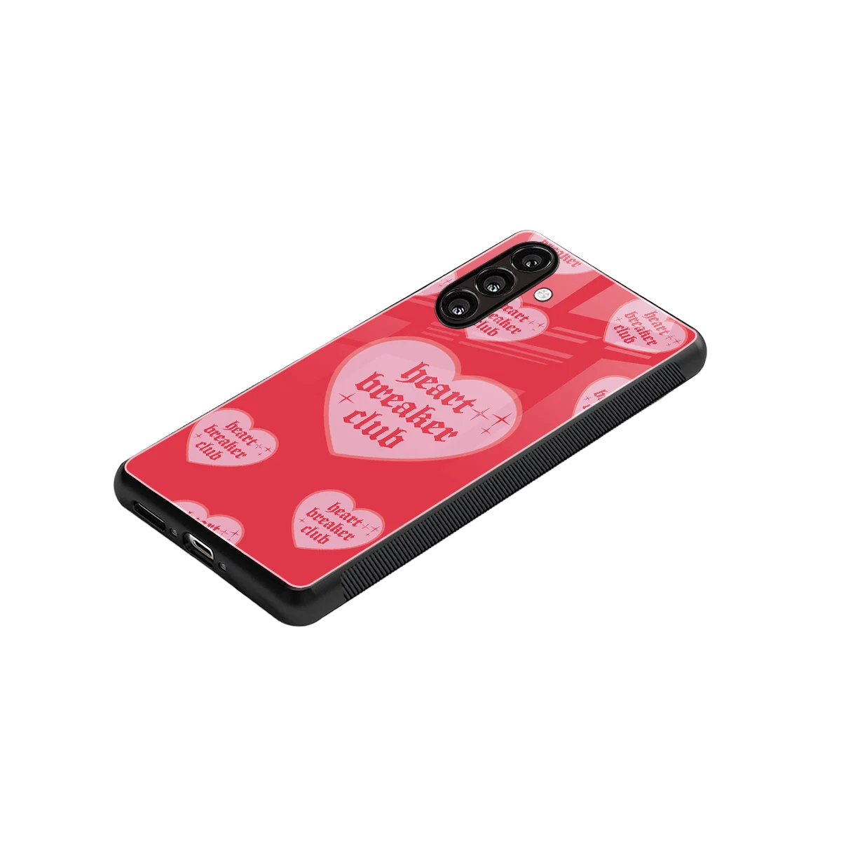 Heart Breaker Club stylish phone case for samsung galaxy a55 5g | glossy glass and slim fit