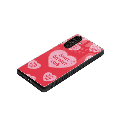 Heart Breaker Club stylish phone case for samsung galaxy a55 5g | glossy glass and slim fit