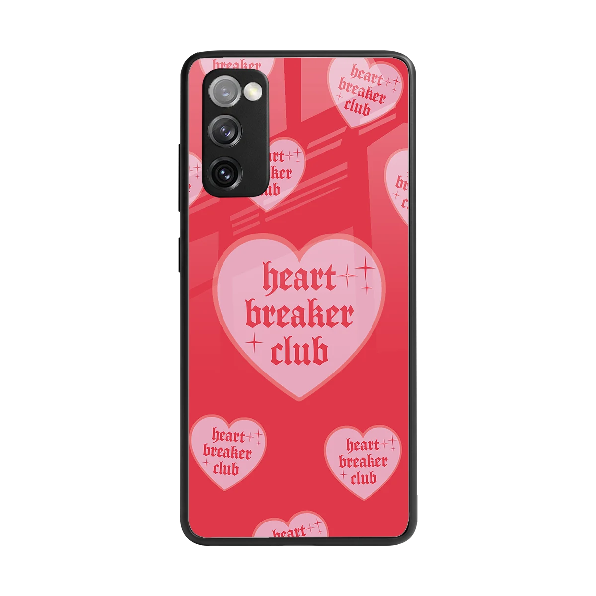 Heart Breaker Club back phone cover | glass case for samsung galaxy s20 fe