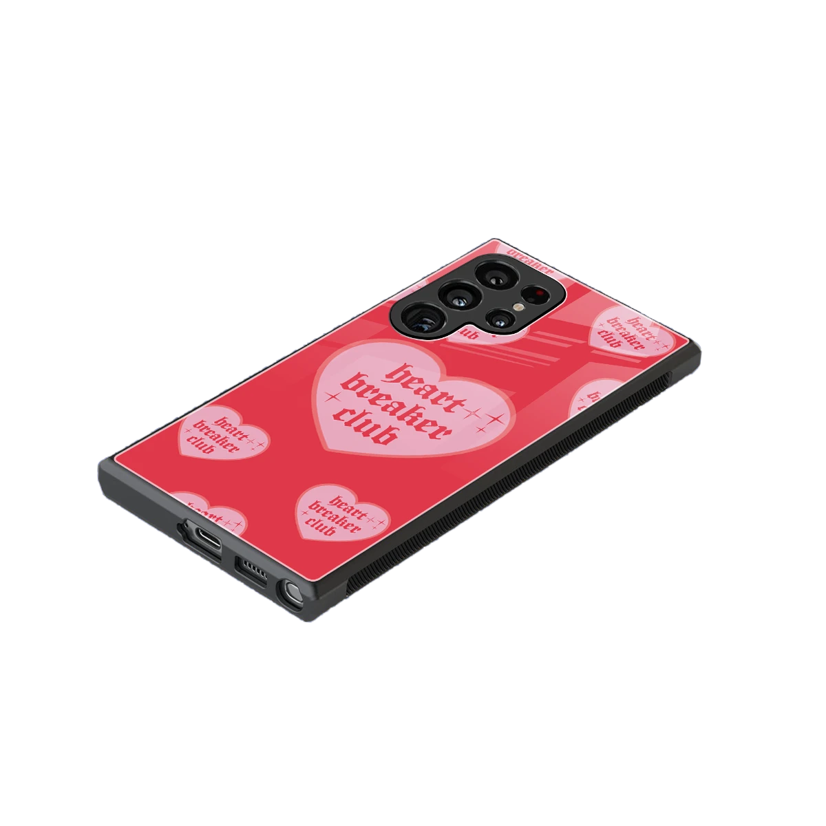 Heart Breaker Club stylish phone case for samsung galaxy s24 ultra | glossy glass and slim fit