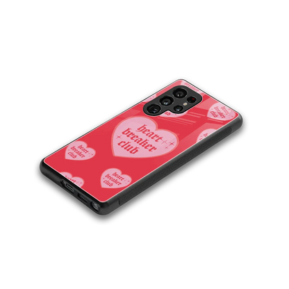 Heart Breaker Club stylish phone case for samsung galaxy s25 ultra | glossy glass and slim fit