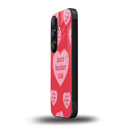 Heart Breaker Club samsung galaxy s24 mobile cover | shockproof glass phone case