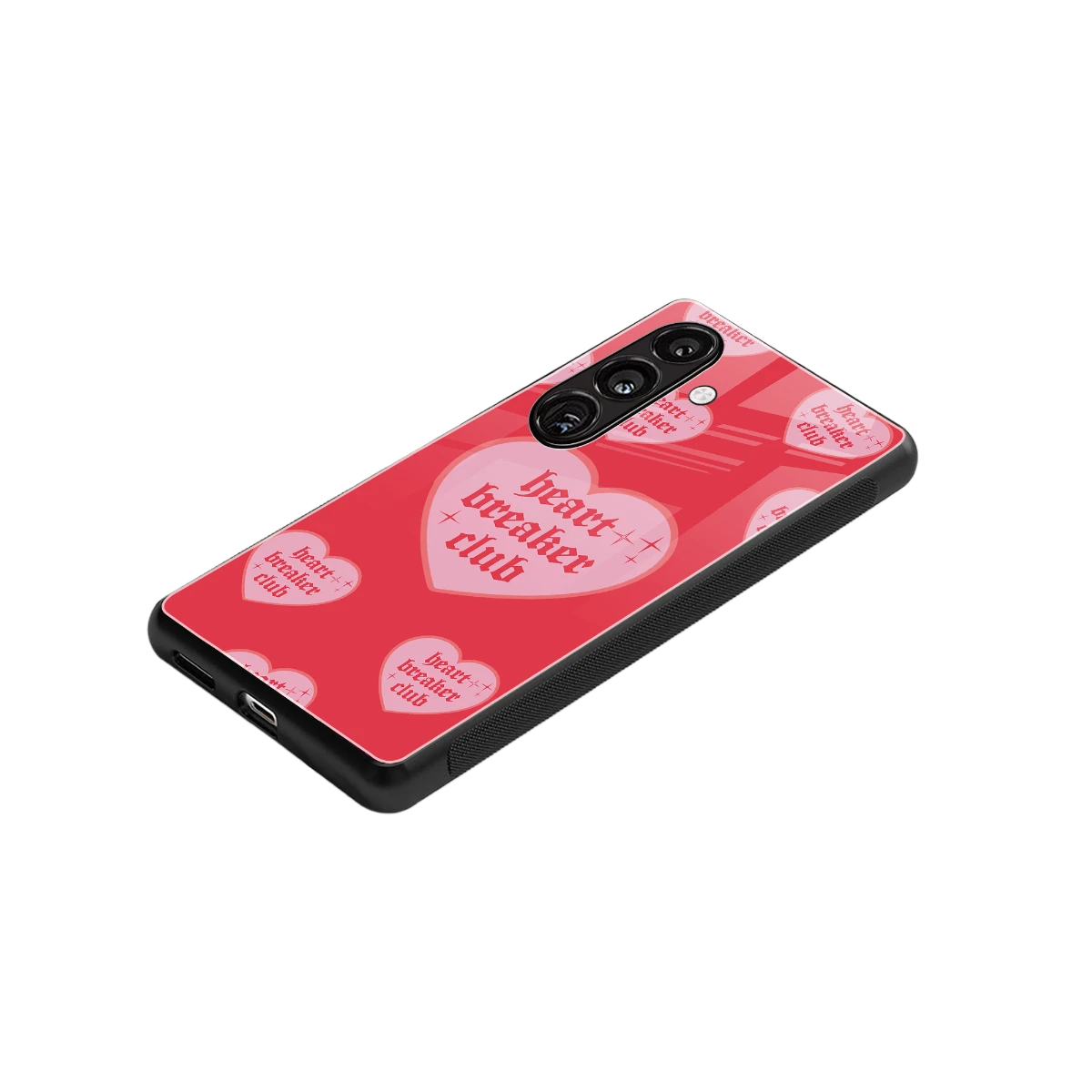 Heart Breaker Club stylish phone case for samsung galaxy s24 fe | glossy glass and slim fit