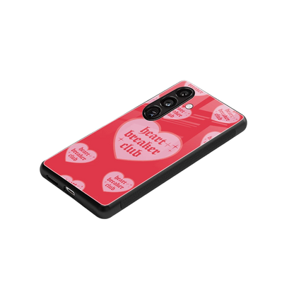 Heart Breaker Club stylish phone case for samsung galaxy s24 fe | glossy glass and slim fit