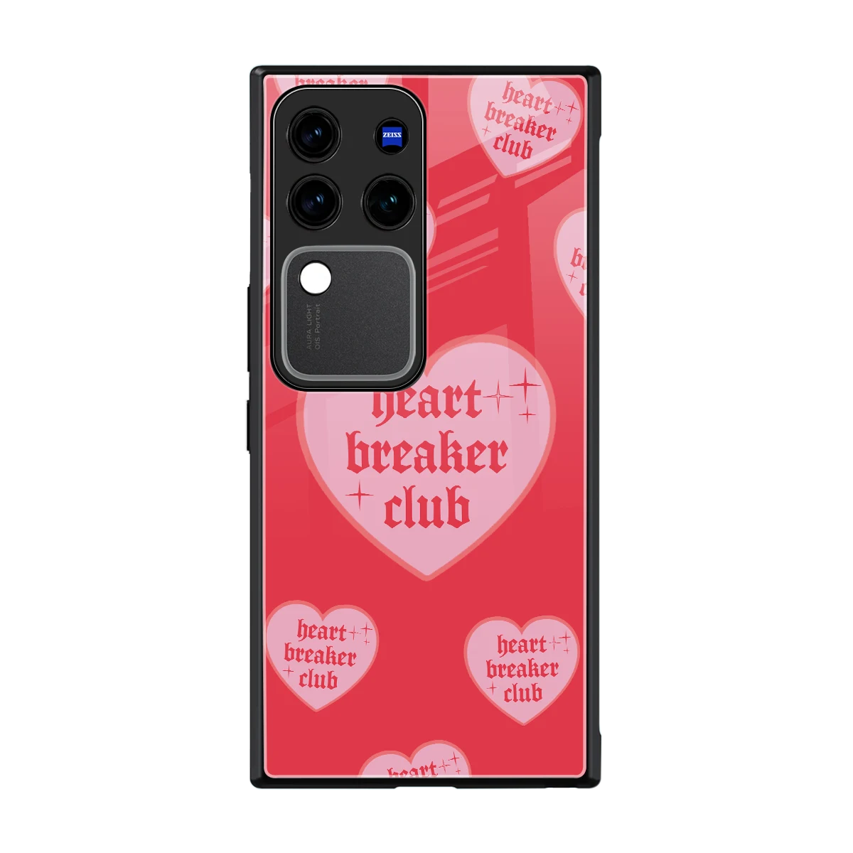 Heart Breaker Club back phone cover | glass case forvivo v30 pro