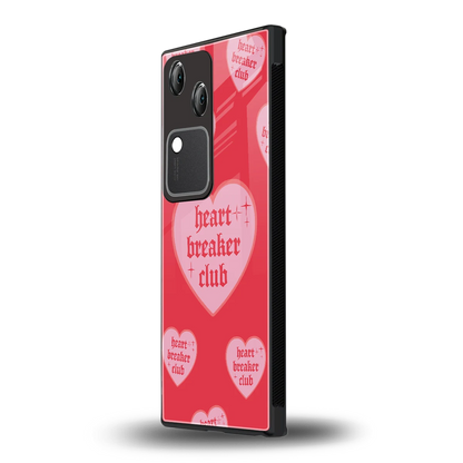 Heart Breaker Club vivo v30 mobile cover | shockproof glass phone case
