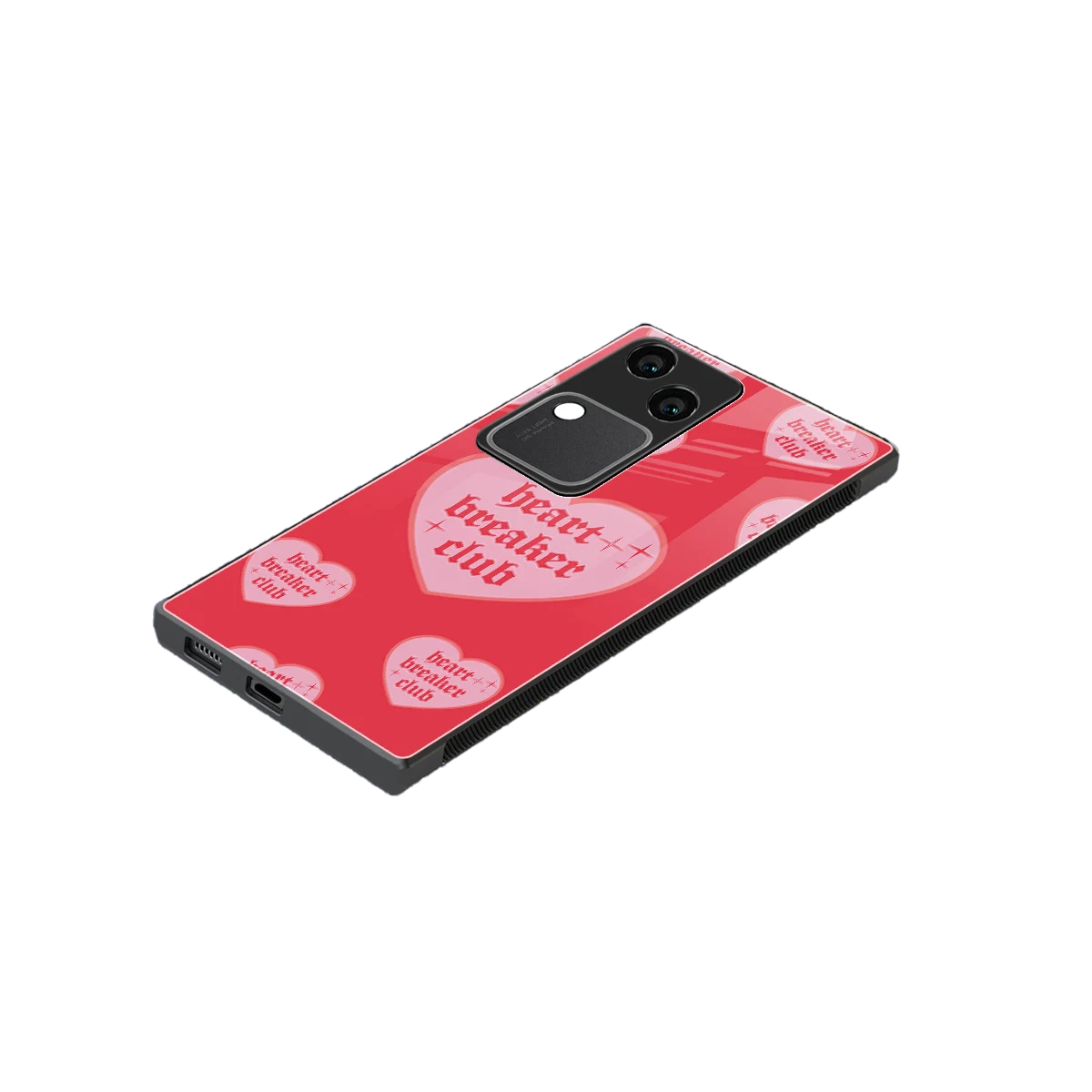 Heart Breaker Club stylish phone case for vivo v30 | glossy glass and slim fit