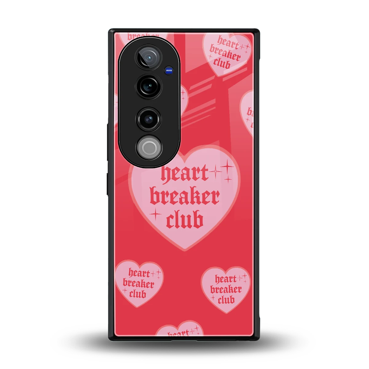 Heart Breaker Club back phone cover | glass case for vivo v40 pro