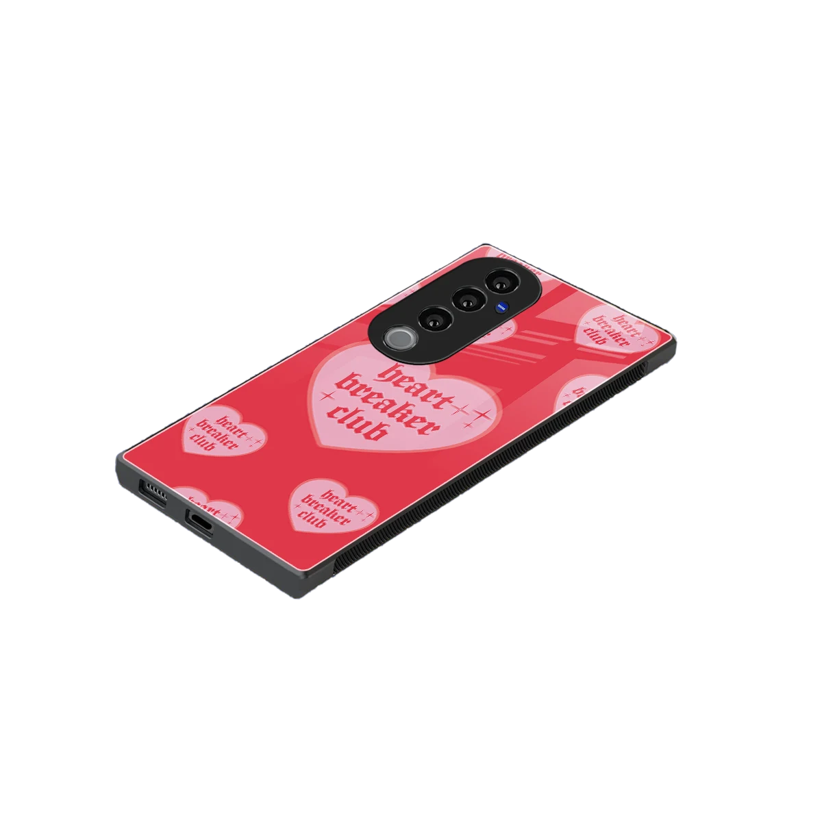 Heart Breaker Club stylish phone case for vivo v40 pro | glossy glass and slim fit