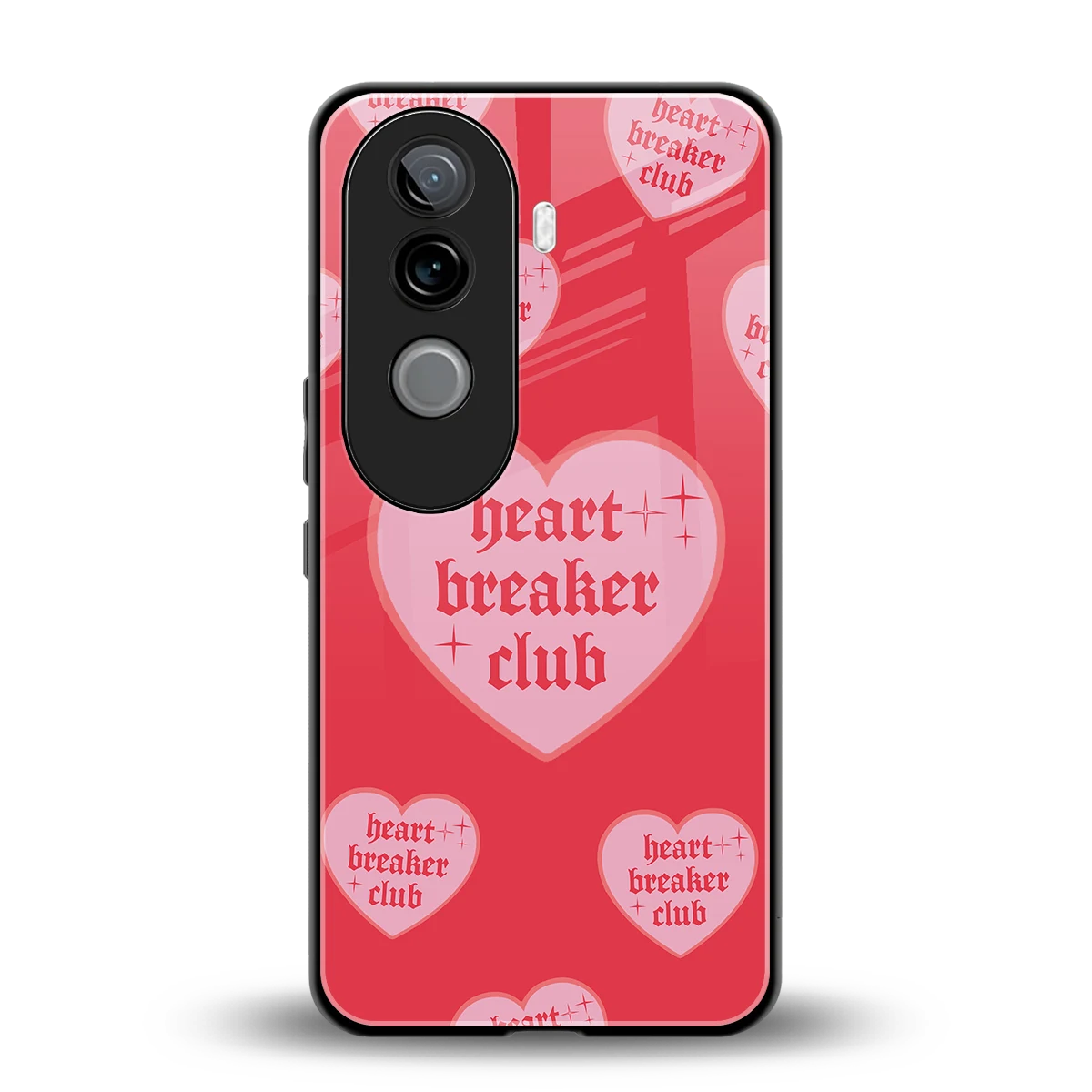 Heart Breaker Club back phone cover | glass case for vivo v40e
