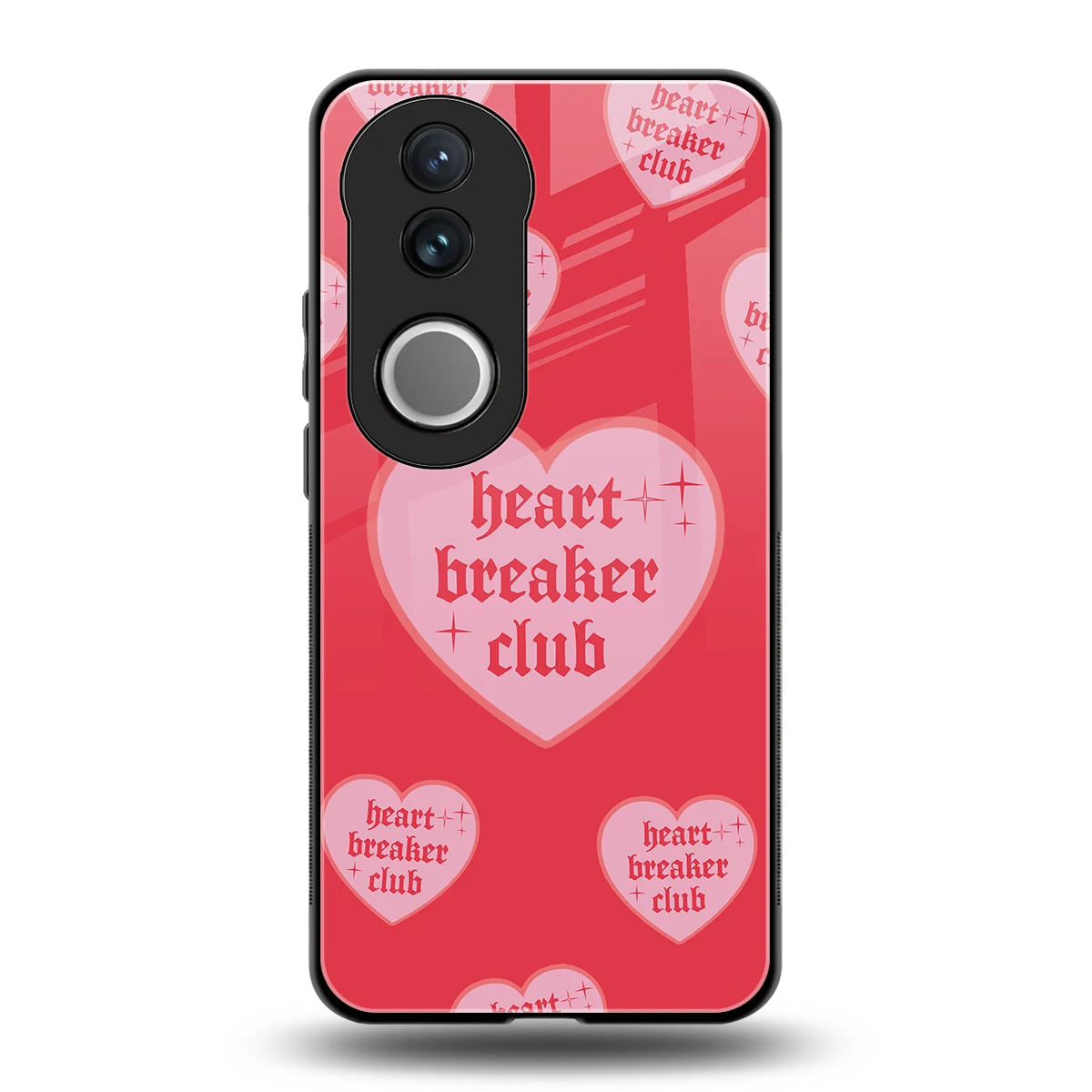 Heart Breaker Club back phone cover | glass case for vivo v50