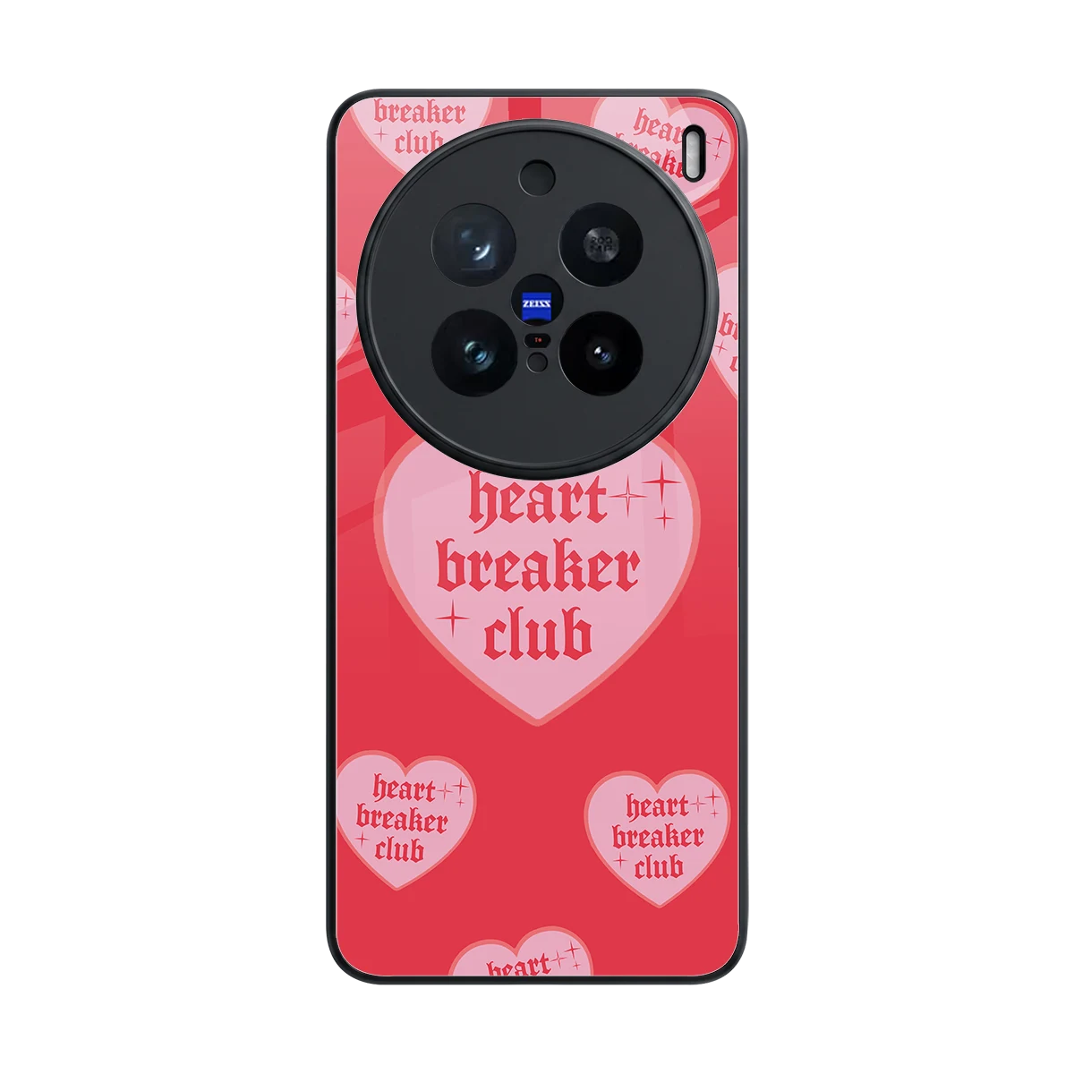 Heart Breaker Club back phone cover | glass case for vivo x200 pro