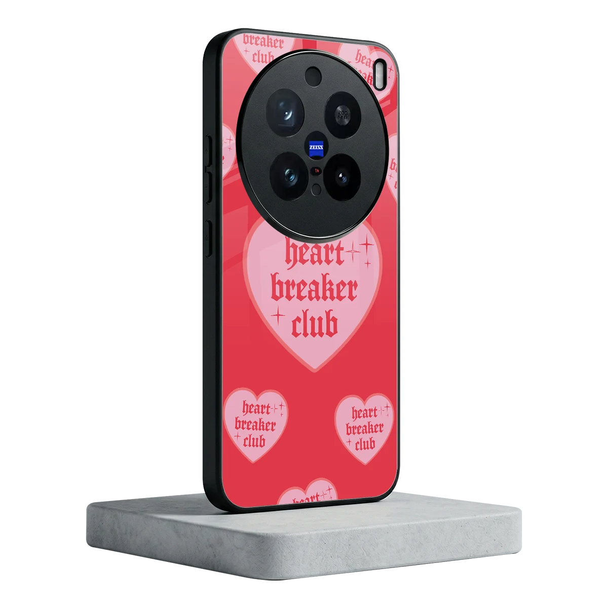 Heart Breaker Club vivo x200 pro mobile cover | shockproof glass phone case