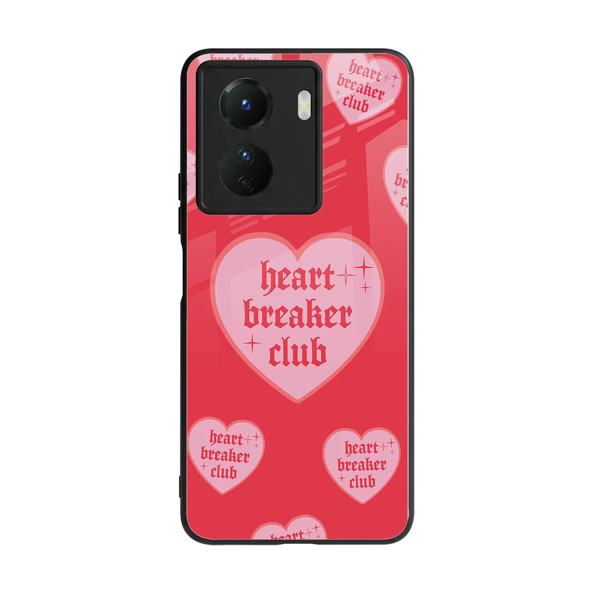 Heart Breaker Club back phone cover | glass case for vivo y16