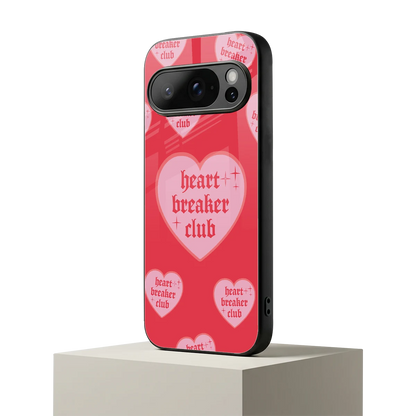 Heart Breaker Club google pixel 10 pro mobile cover | shockproof glass phone case