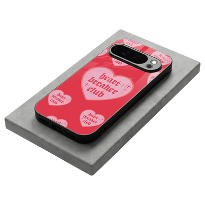 Heart Breaker Club stylish phone case for google pixel 10 pro | glossy glass and slim fit