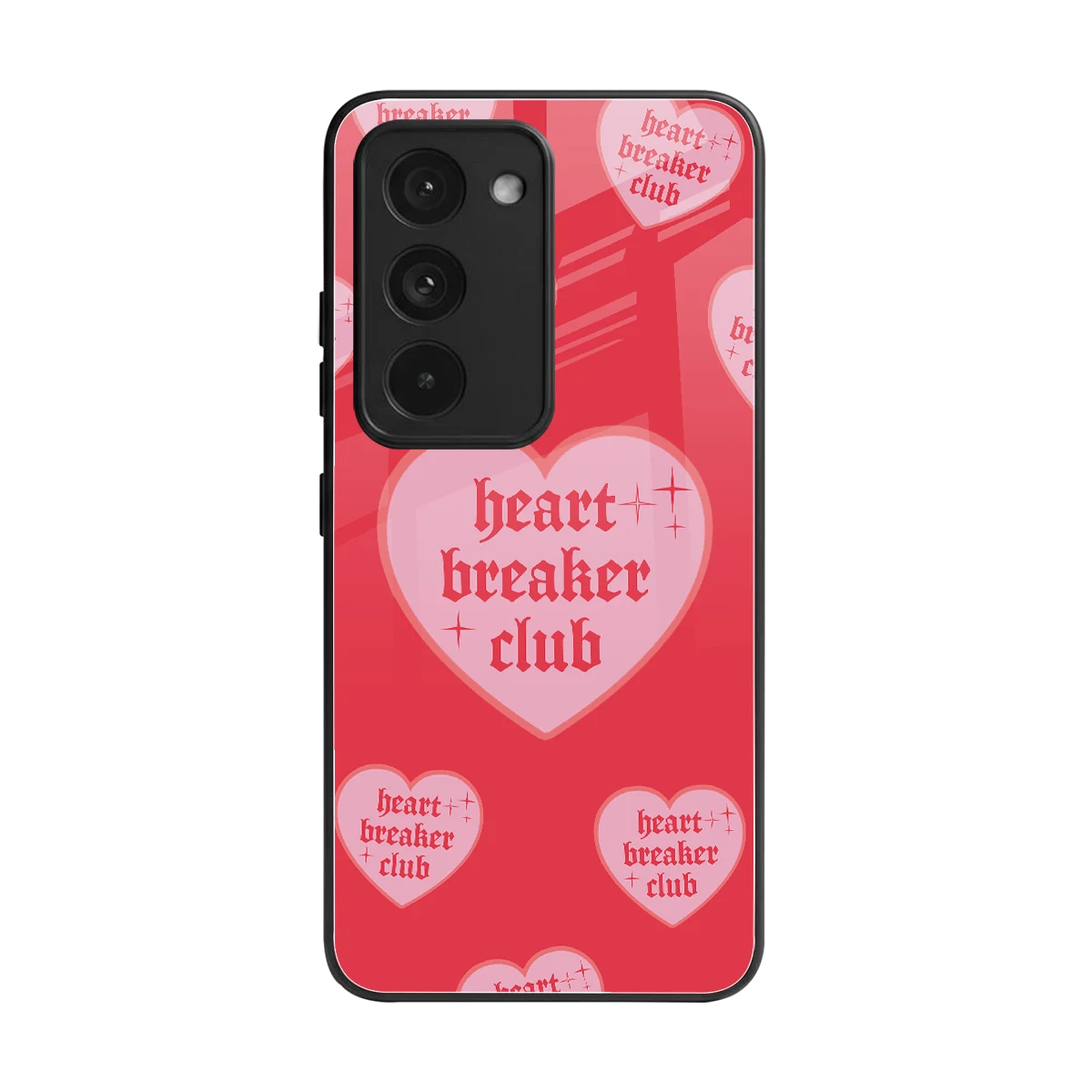 Heart Breaker Club back phone cover | glass case for redmi 15 5g