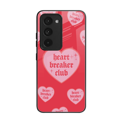 Heart Breaker Club back phone cover | glass case for redmi 15 5g