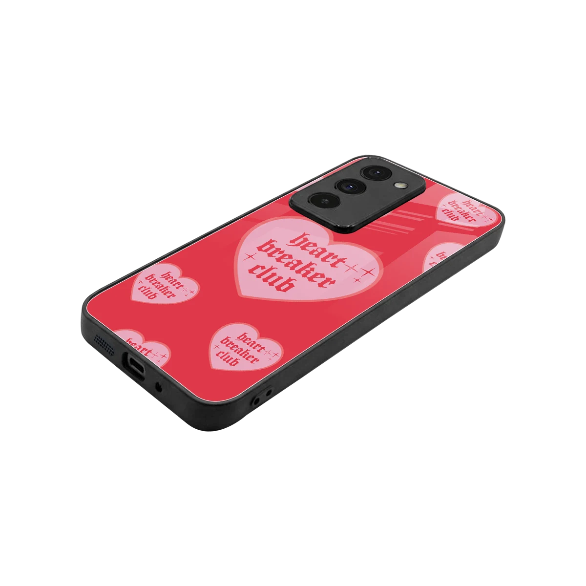 Heart Breaker Club stylish phone case for redmi 15 5g | glossy glass and slim fit