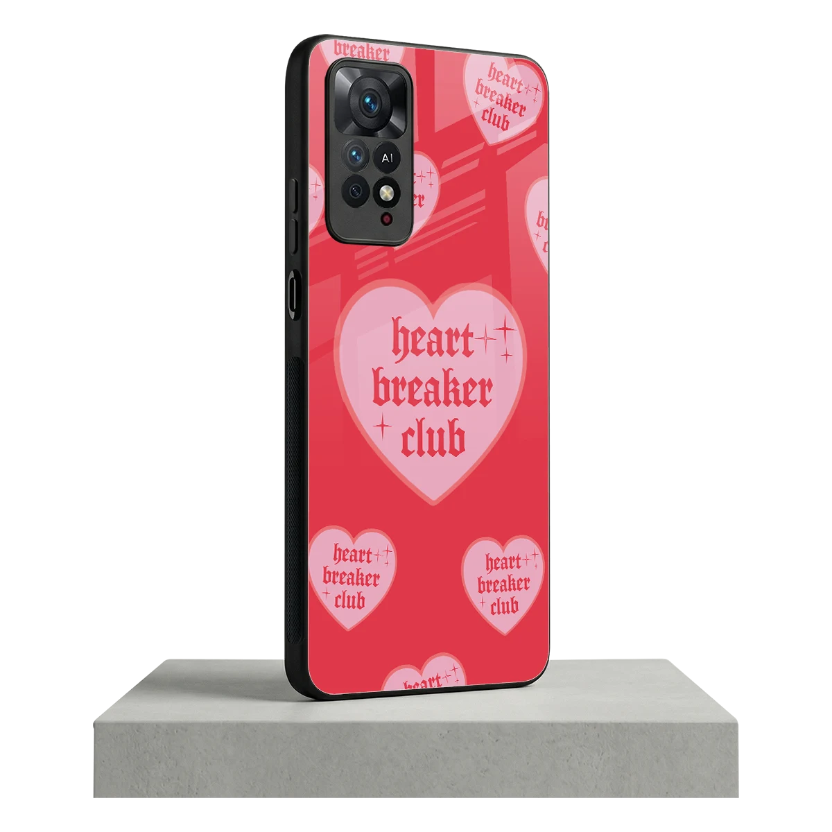 Heart Breaker Club redmi note 11 pro mobile cover | shockproof glass phone case