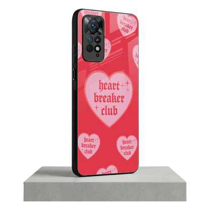 Heart Breaker Club redmi note 11 pro mobile cover | shockproof glass phone case