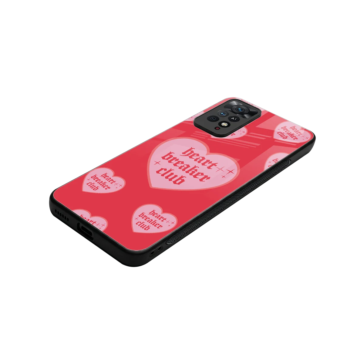 Heart Breaker Club stylish phone case for redmi note 11 pro | glossy glass and slim fit