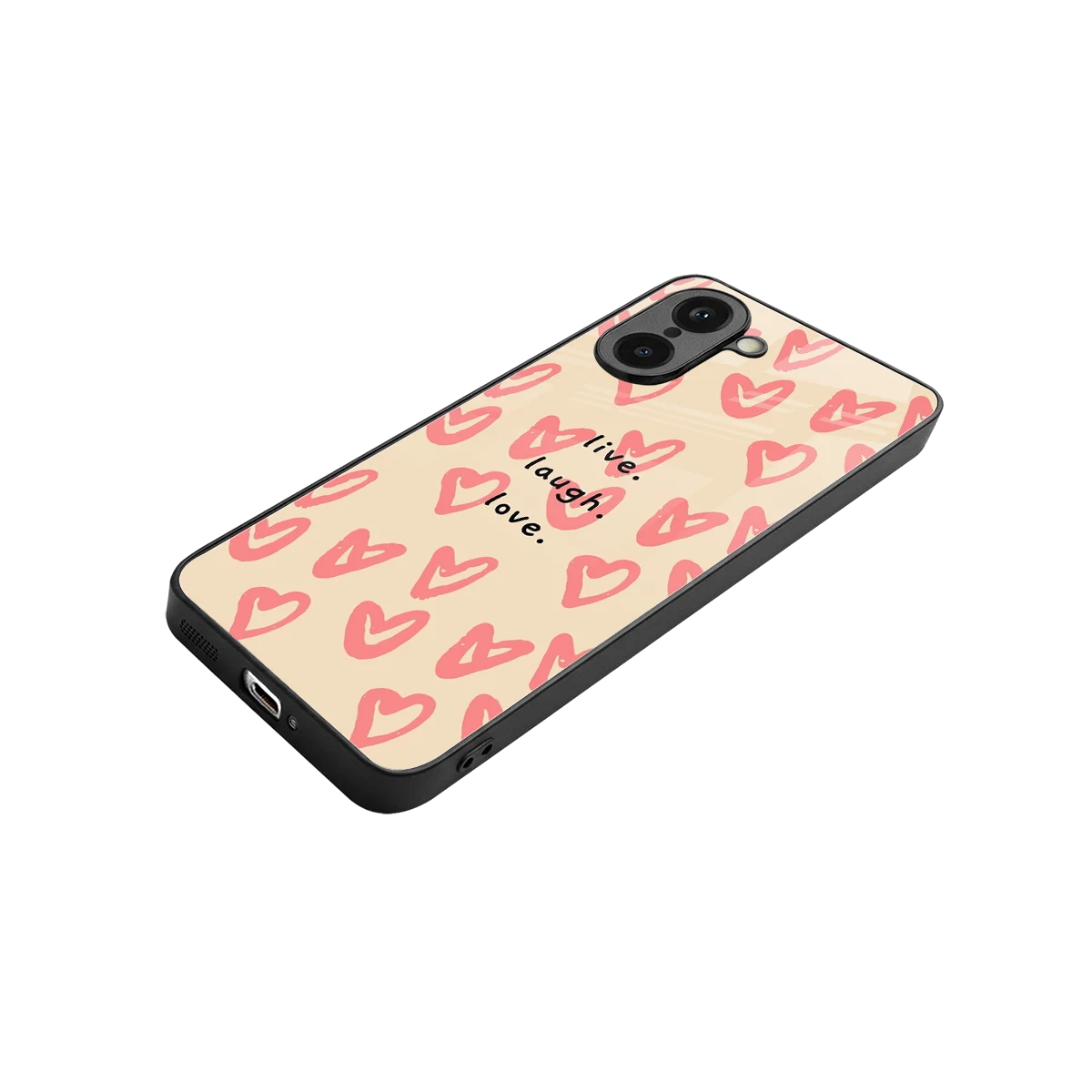 Heart Flow stylish phone case for oneplus nord ce5 5g | glossy glass and slim fit