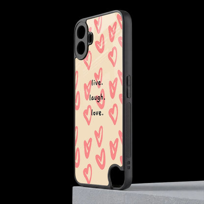 Heart Flow cmf nothing phone 1 mobile cover | shockproof glass phone case