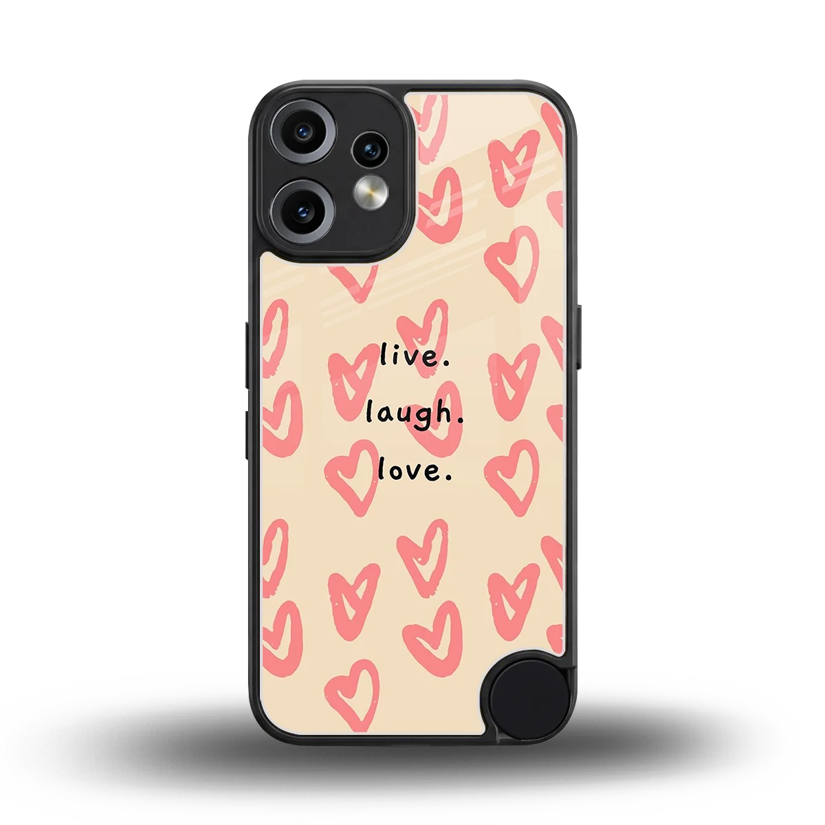 Heart Flow back phone cover | glass case for cmf nothing phone 2 pro