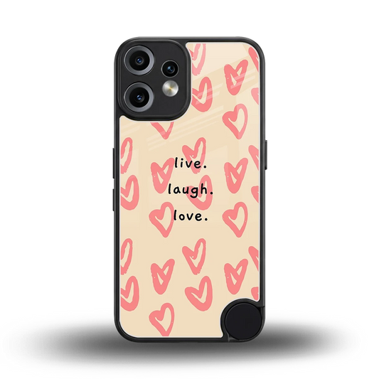 Heart Flow back phone cover | glass case for cmf nothing phone 2 pro
